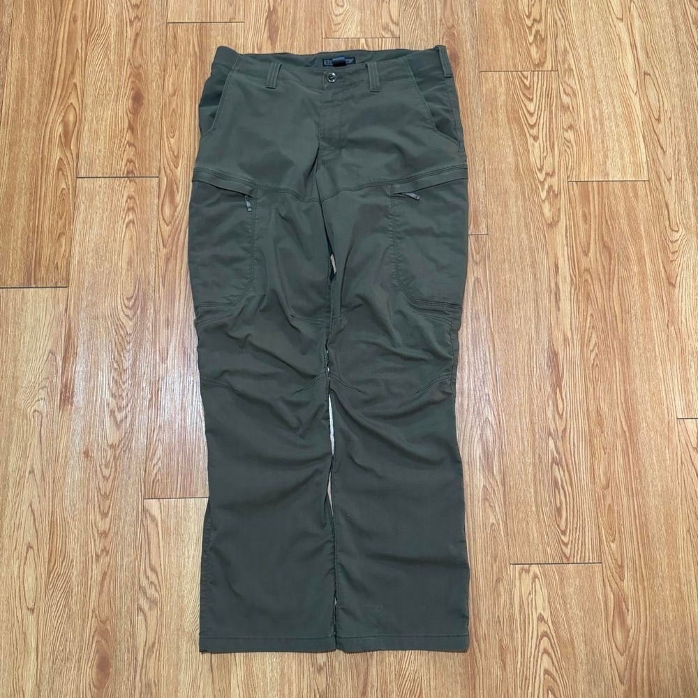 5.11 Tactical Men's Apex Pants Fits 35x33 Cargo Workwear Green Utility